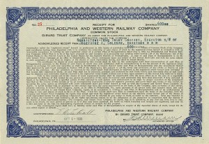 Philadelphia and Western Railway Co.